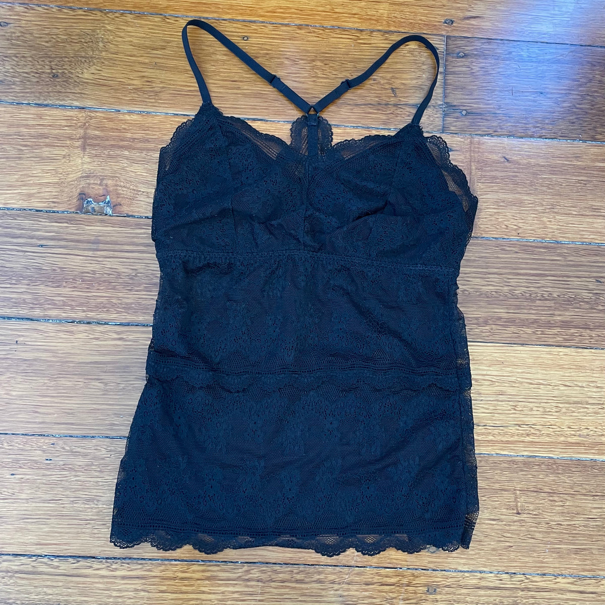 black lace cami