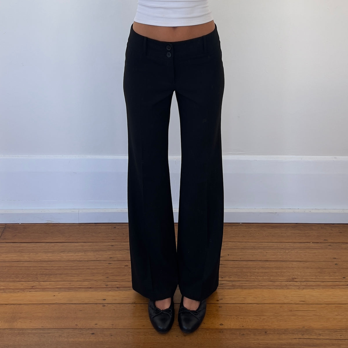 black trousers