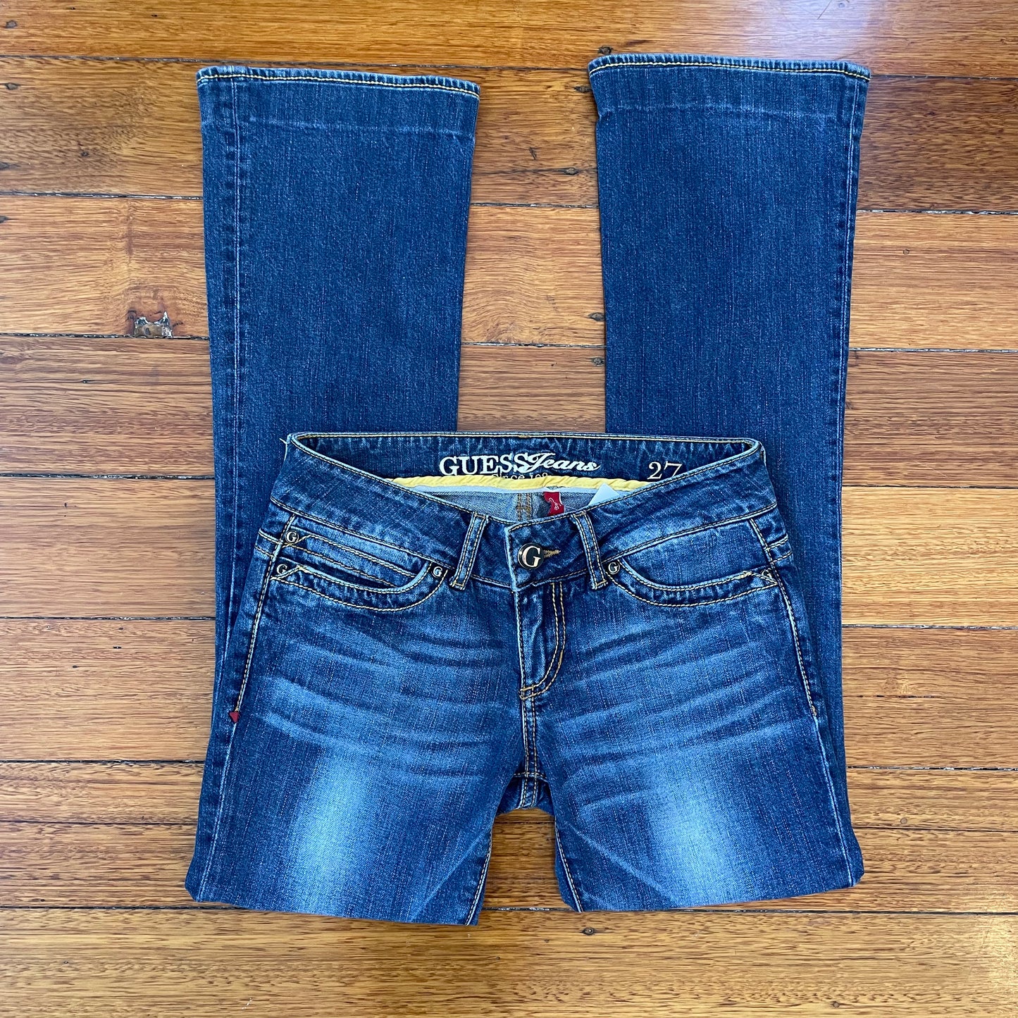 low rise bootcut jeans