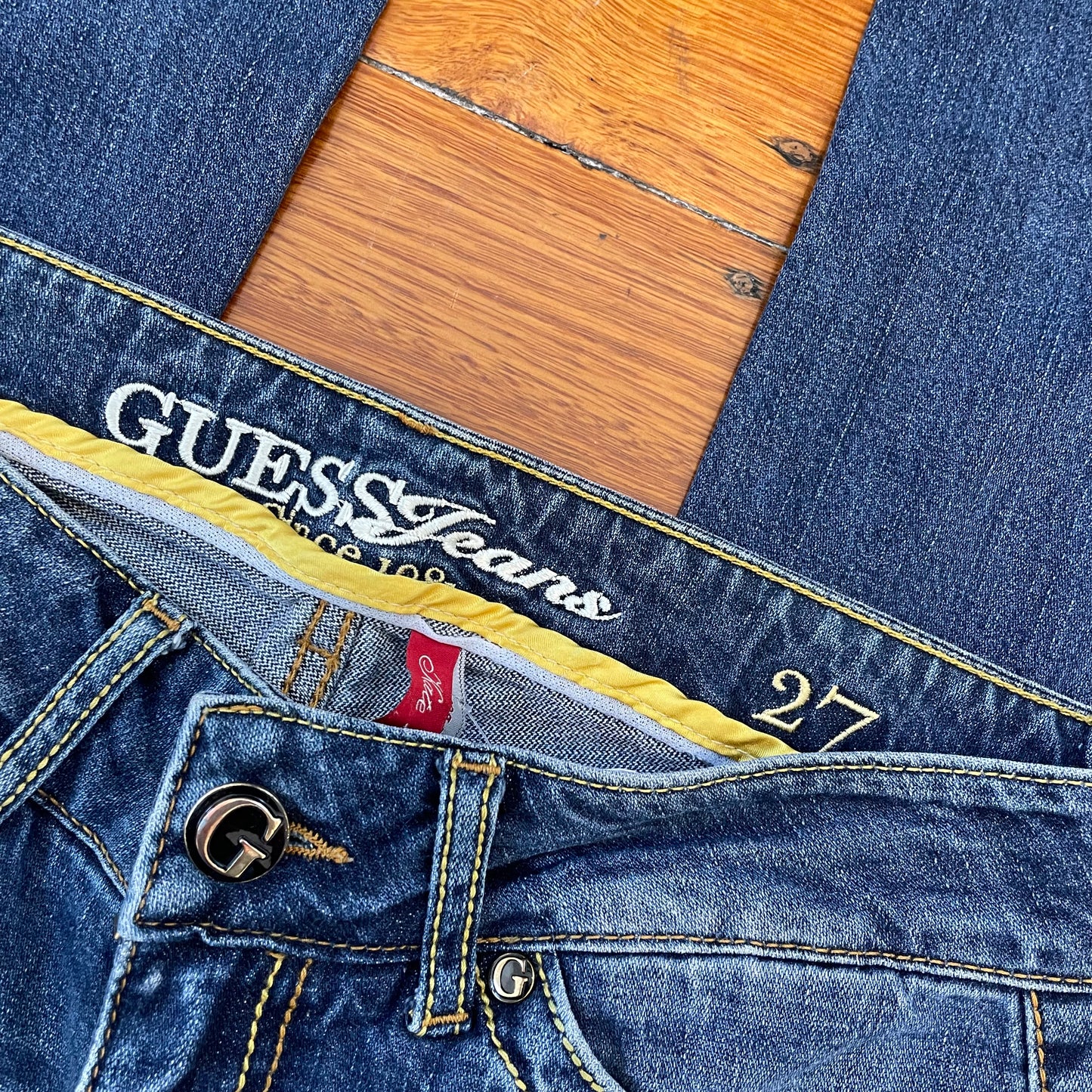 low rise bootcut jeans