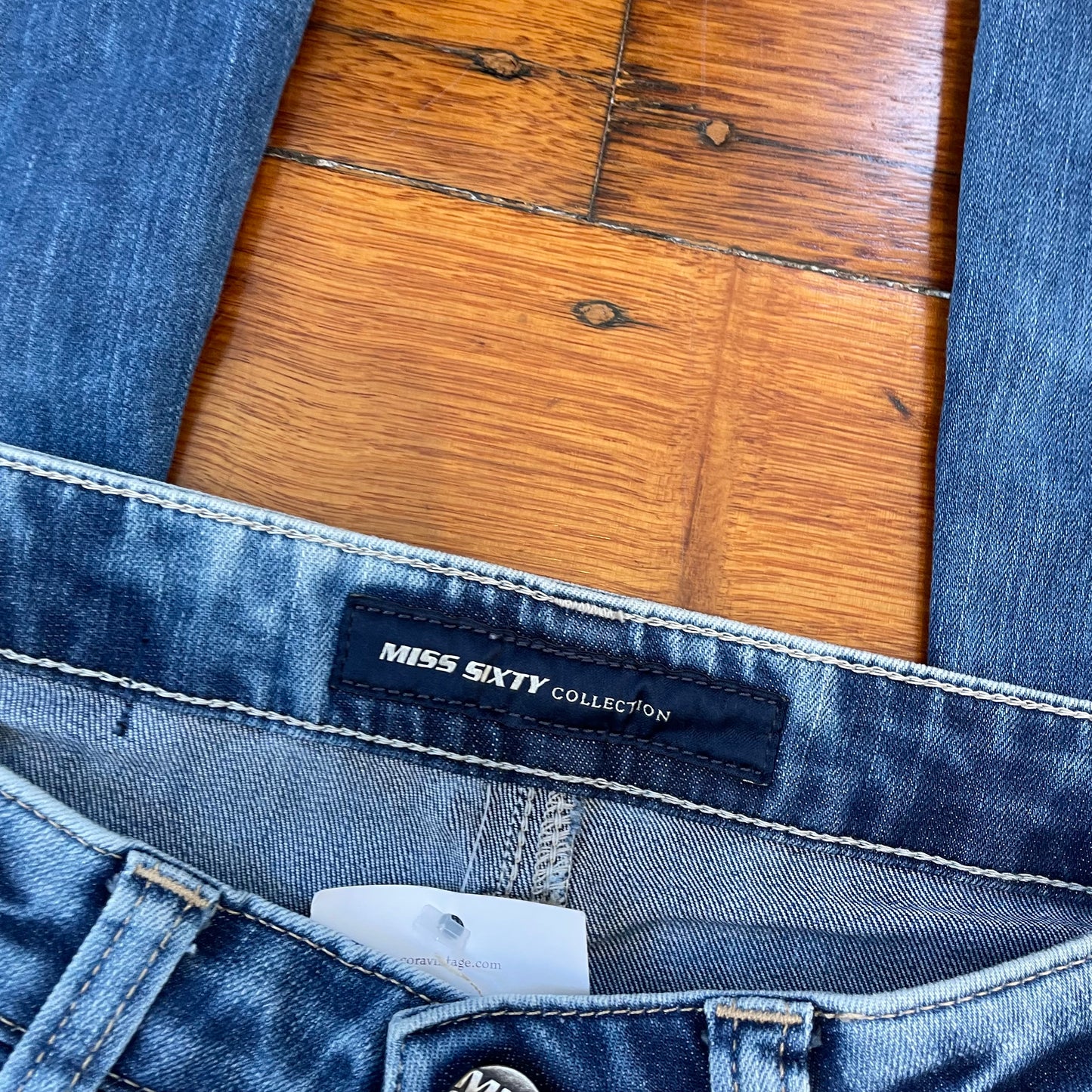 low rise flared jeans