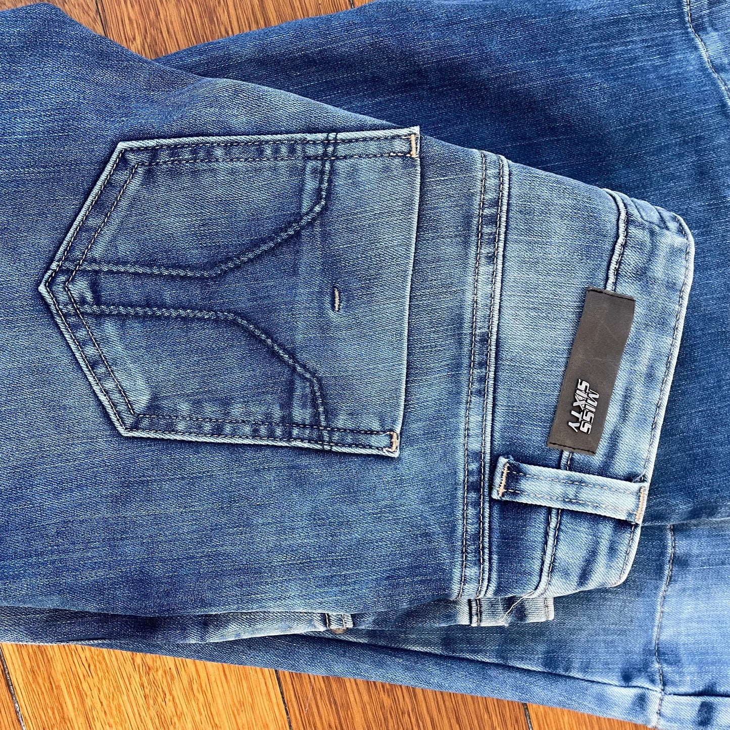 low rise flared jeans