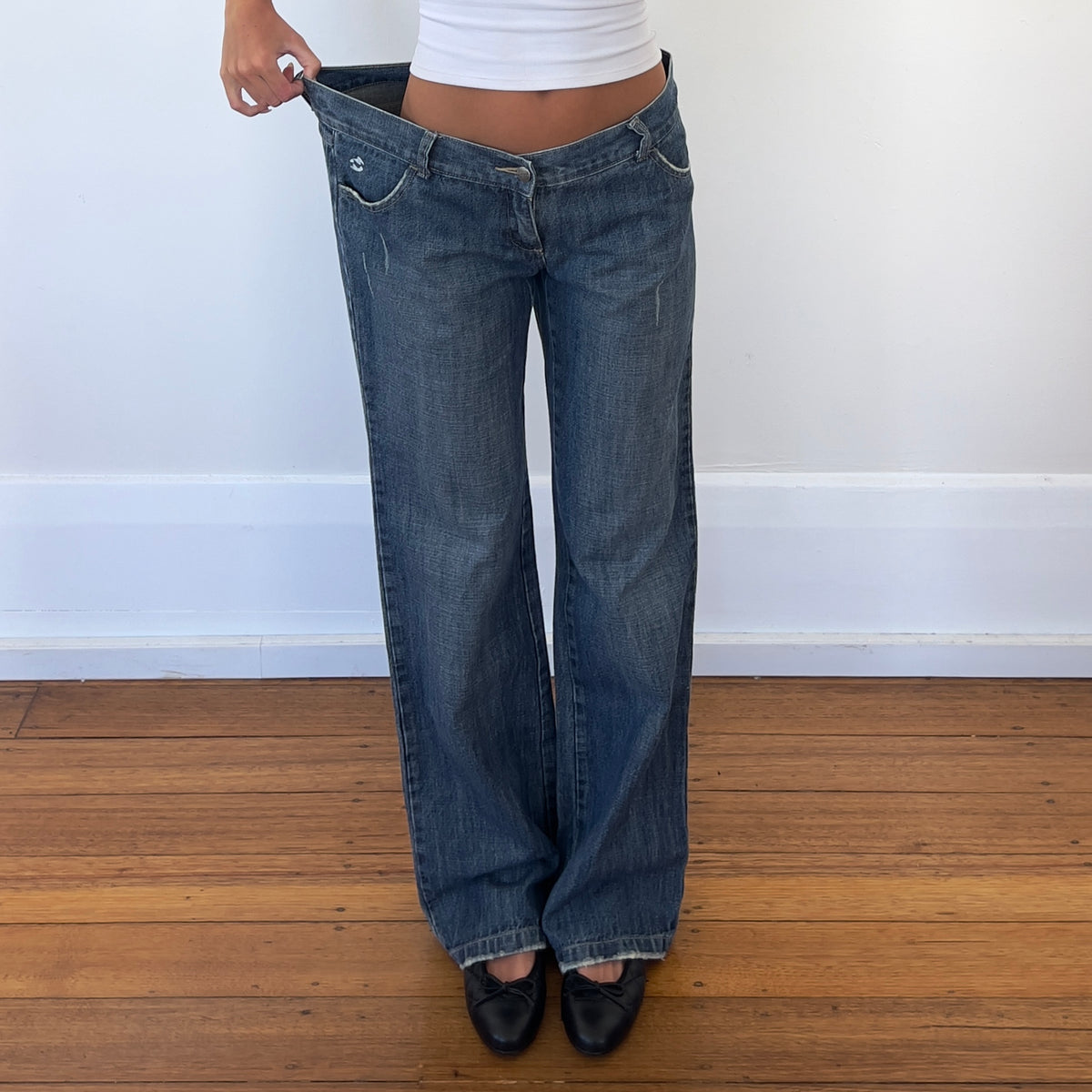 baggy Billabong print jeans