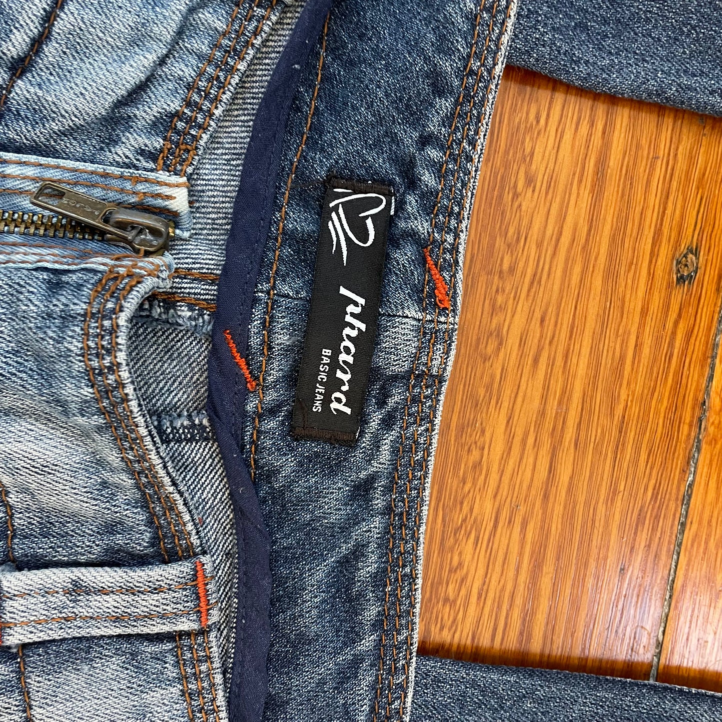 low rise denim jeans