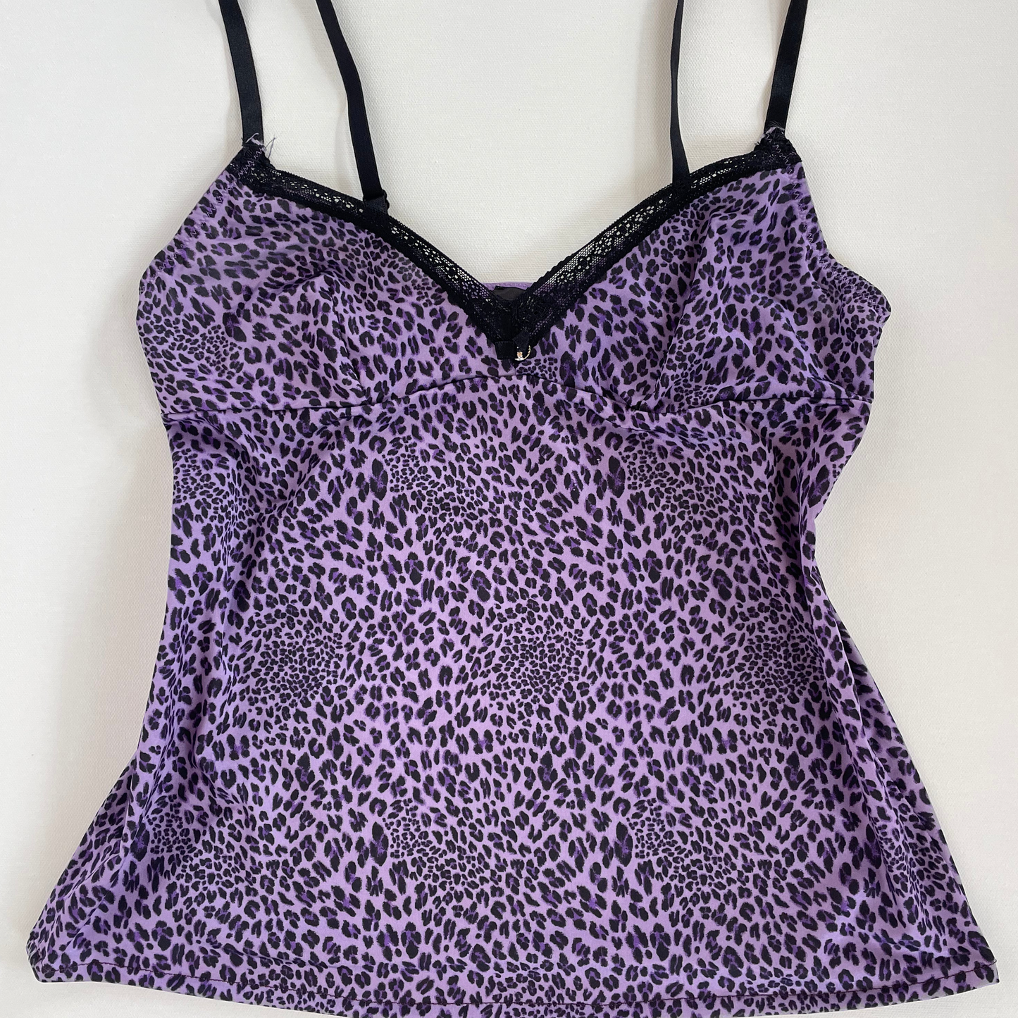 purple leopard print cami