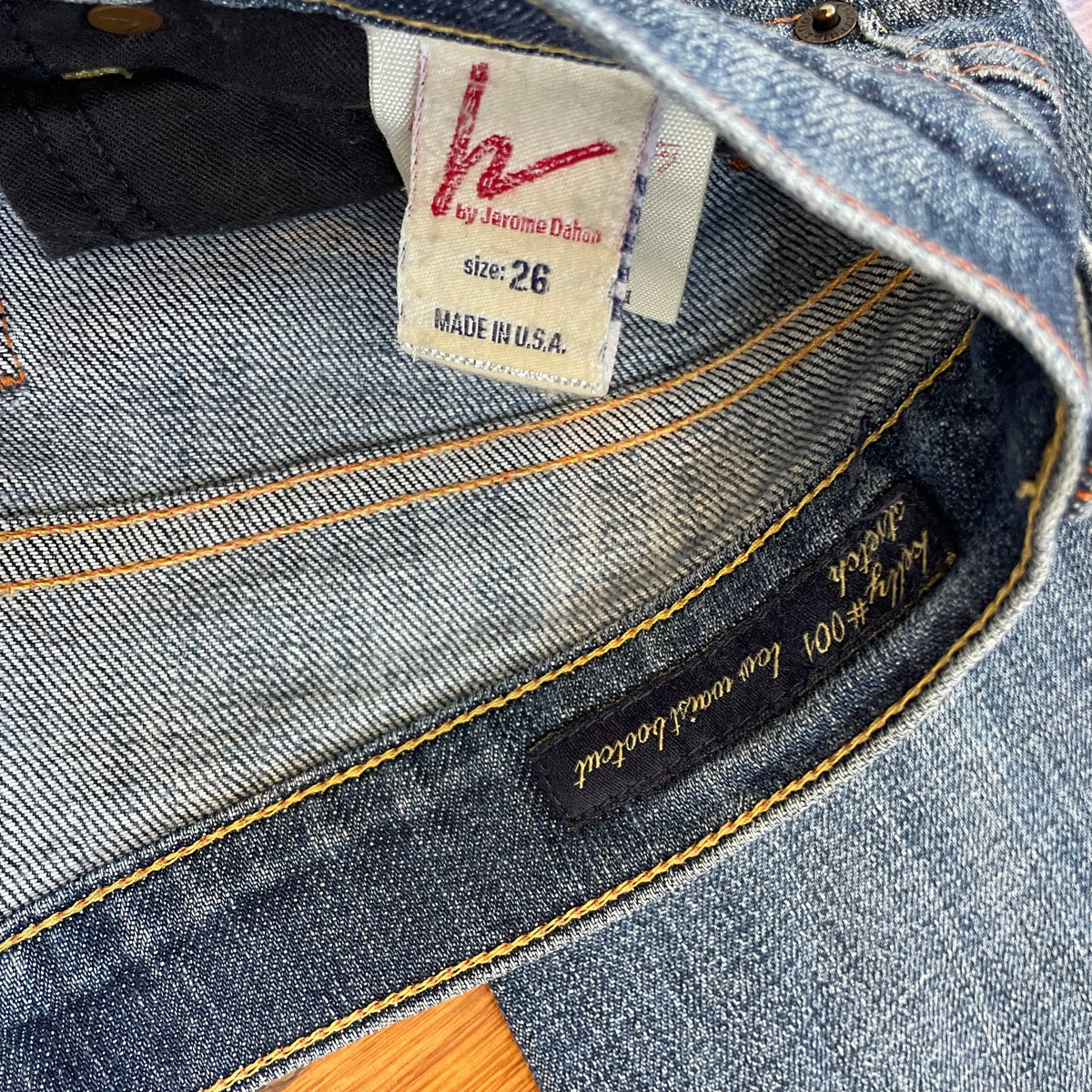 low rise bootcut jeans