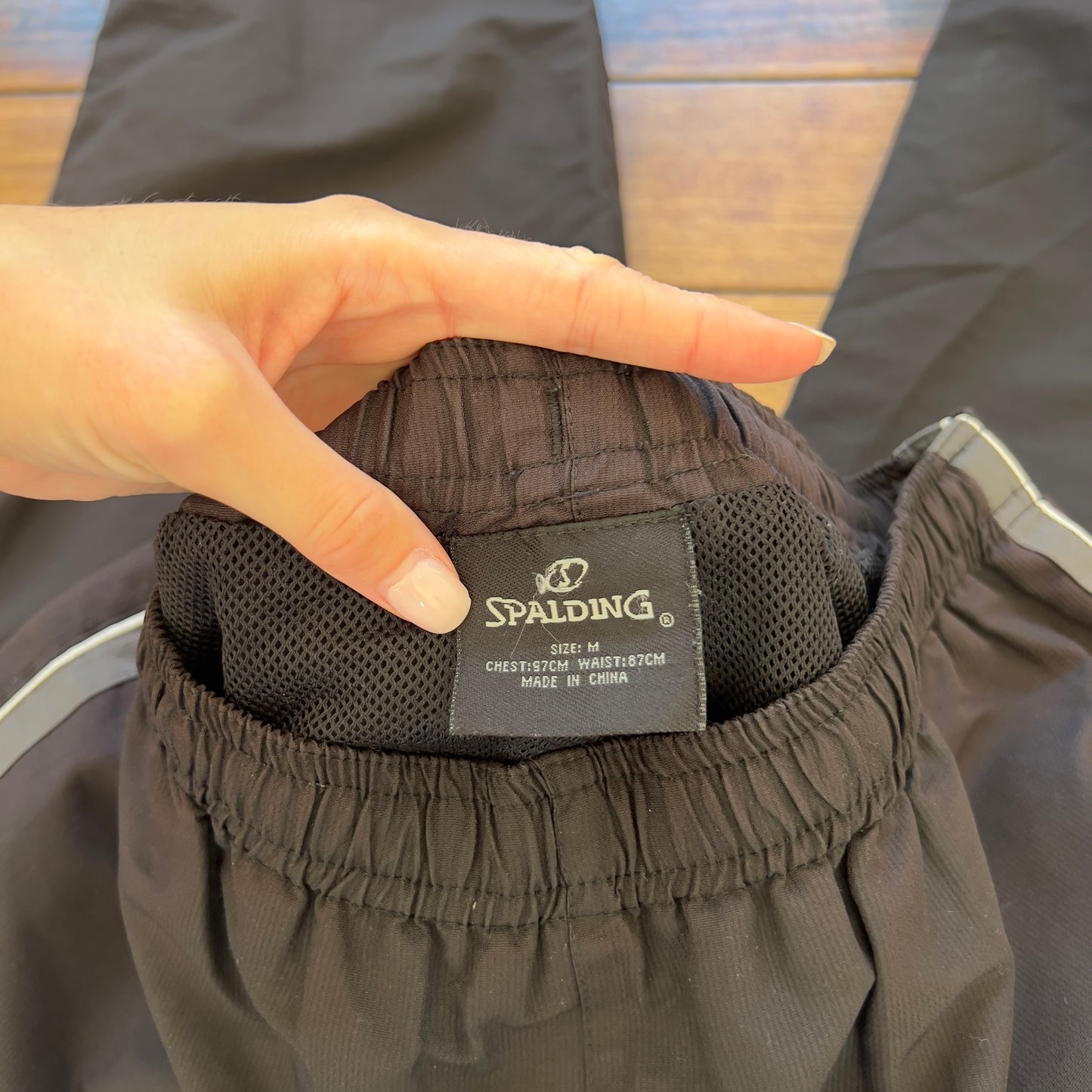 Spalding spray track pants