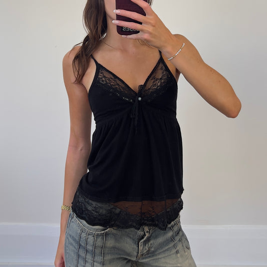 black lace cami