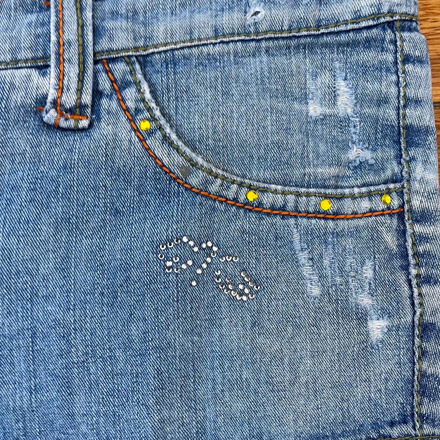 low rise mini shorts