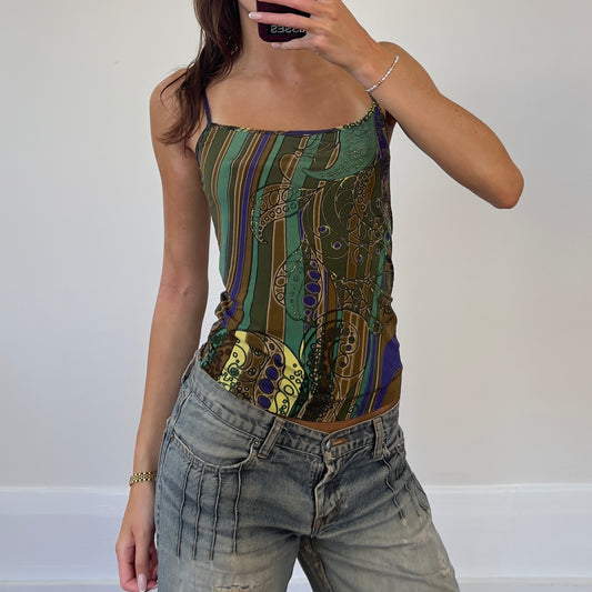 graphic print tank top