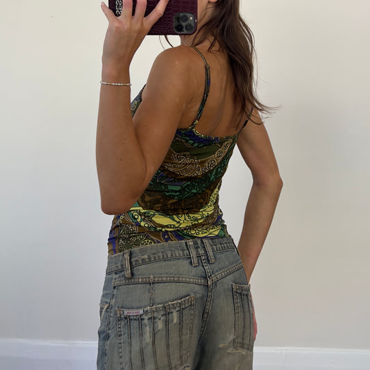 graphic print tank top