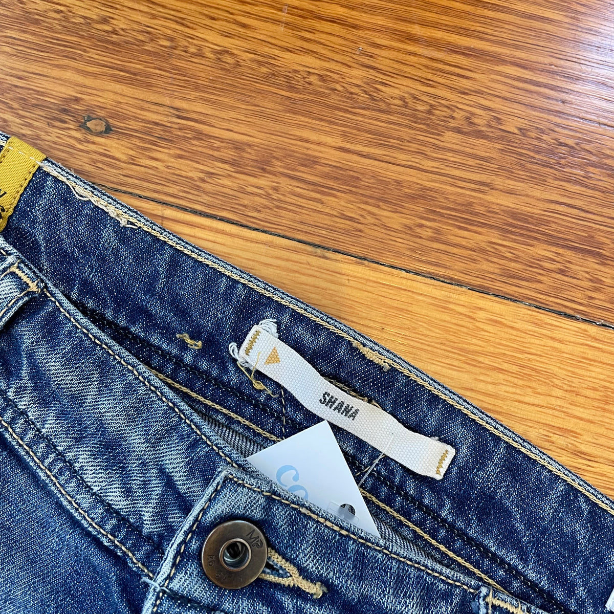 denim mini skirt