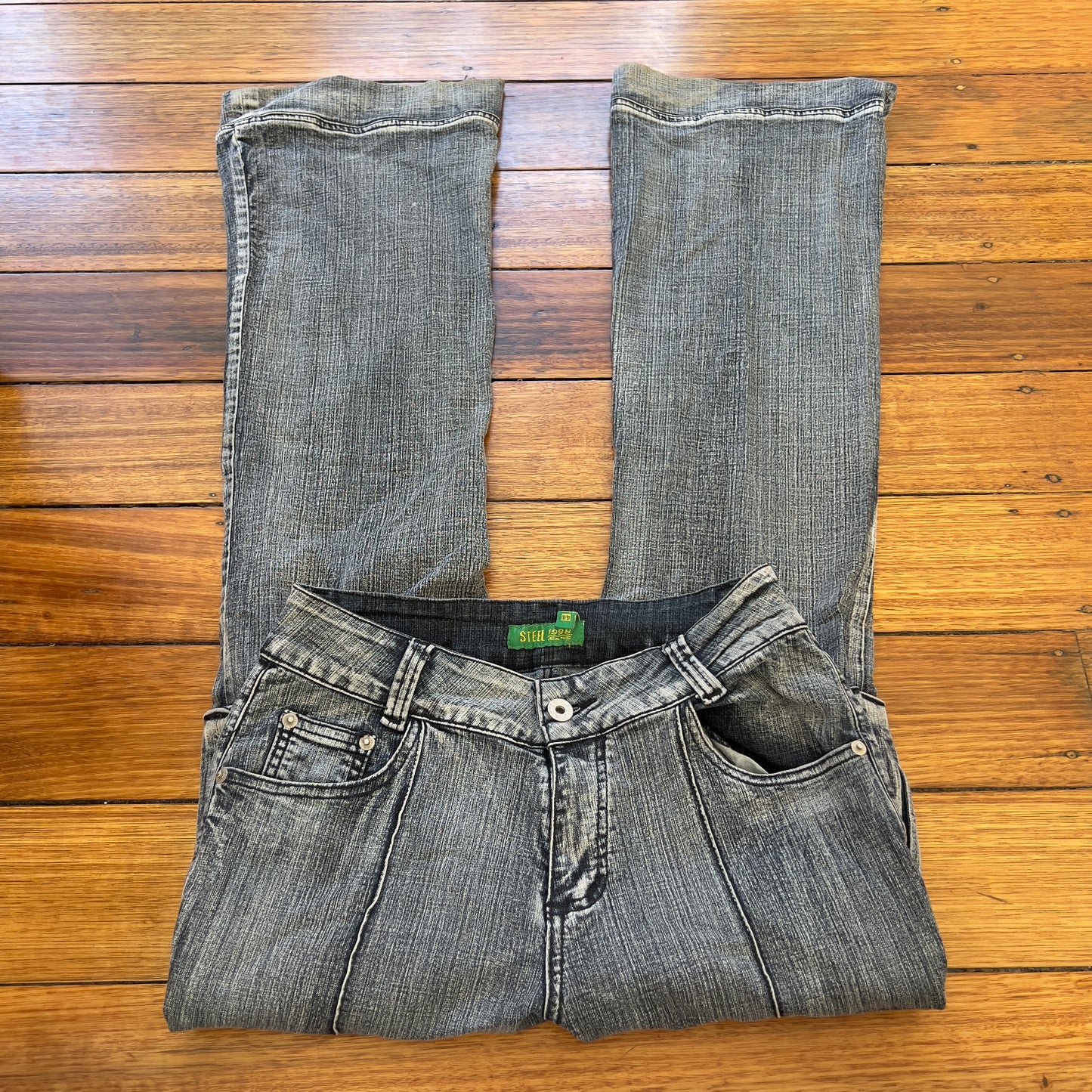 cargo style denim jeans