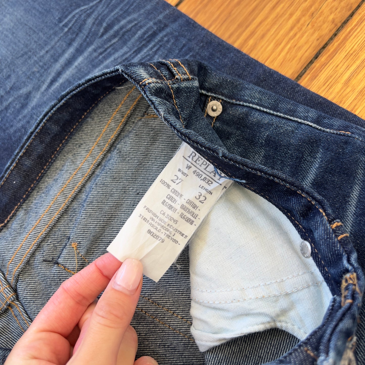 flared dark denim jeans