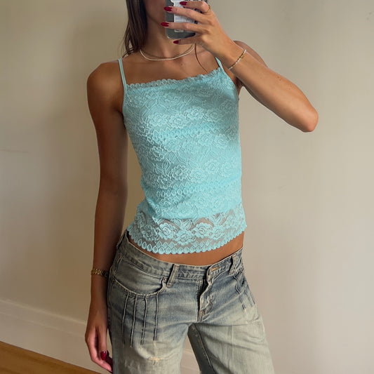 blue lace cami