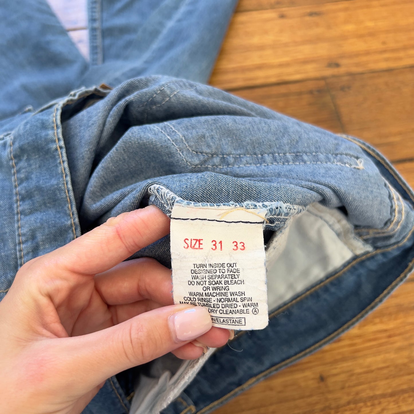 Levi's light denim jeans