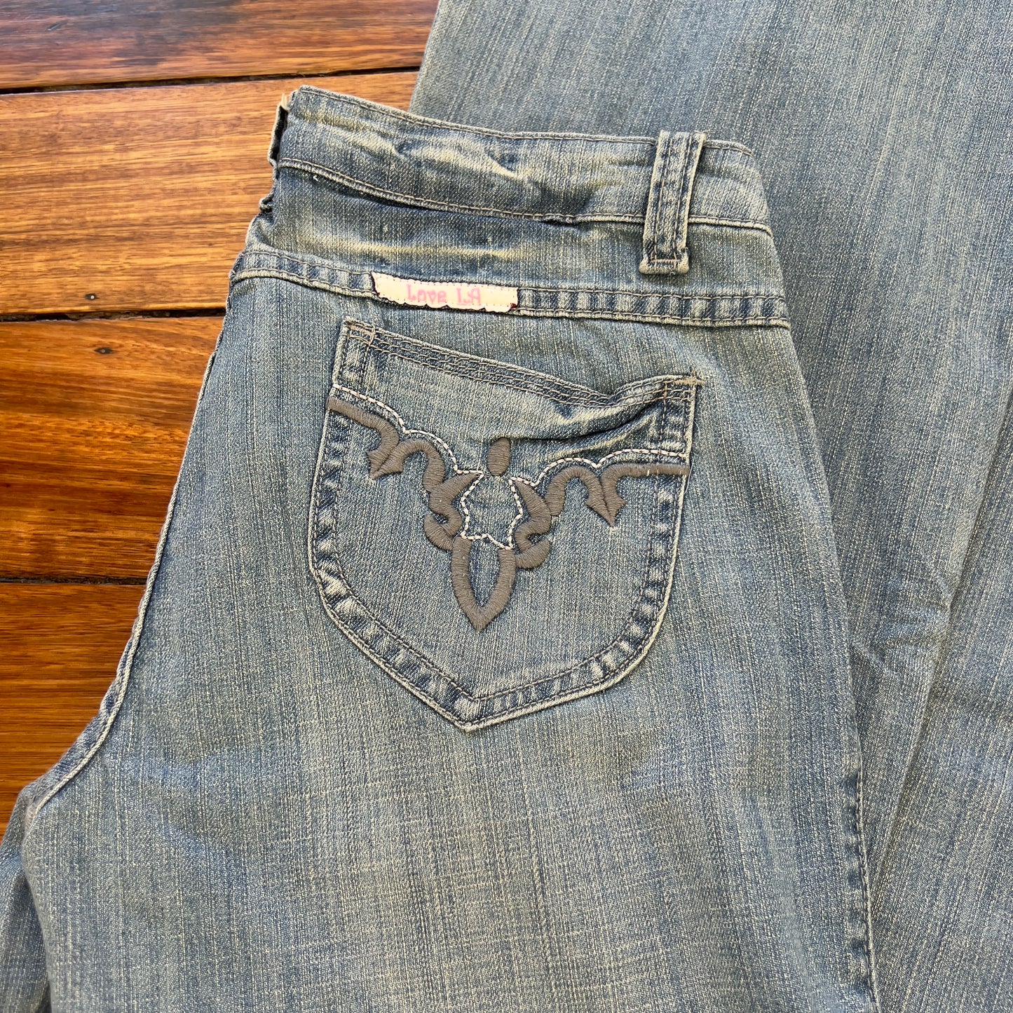 low rise wide leg jeans