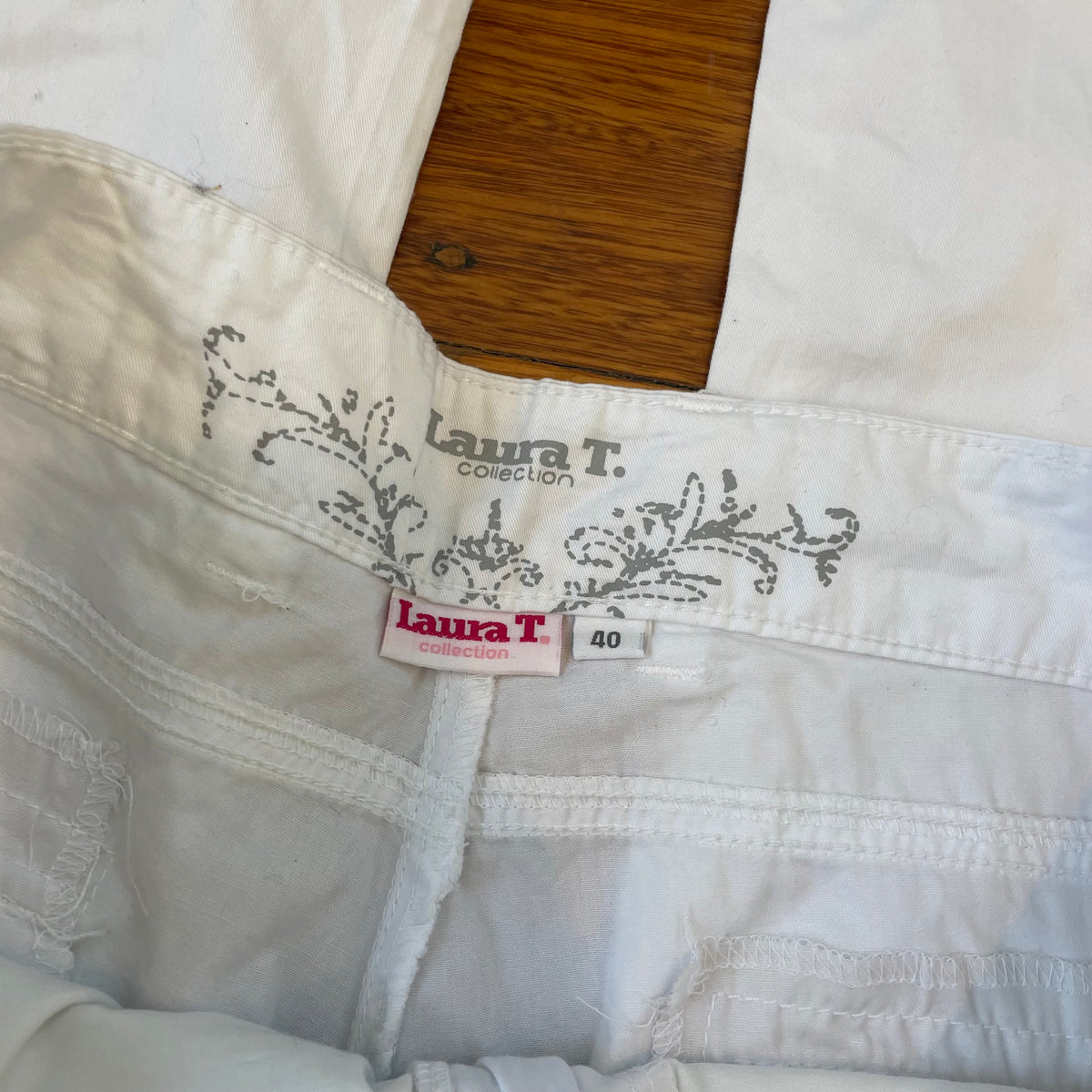 white baggy cargo pants