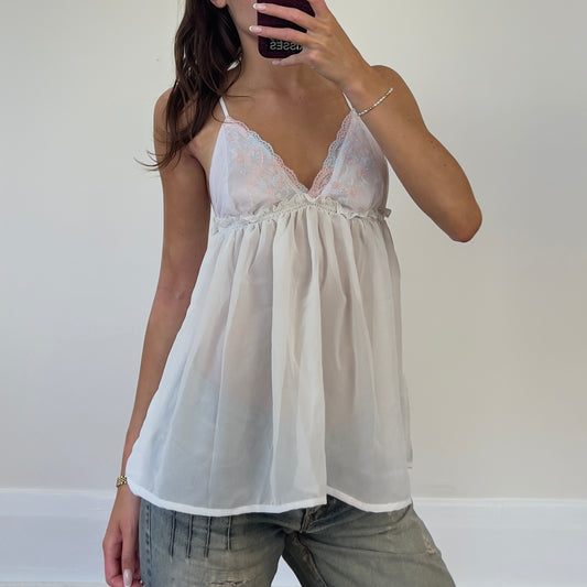 mesh lace babydoll cami