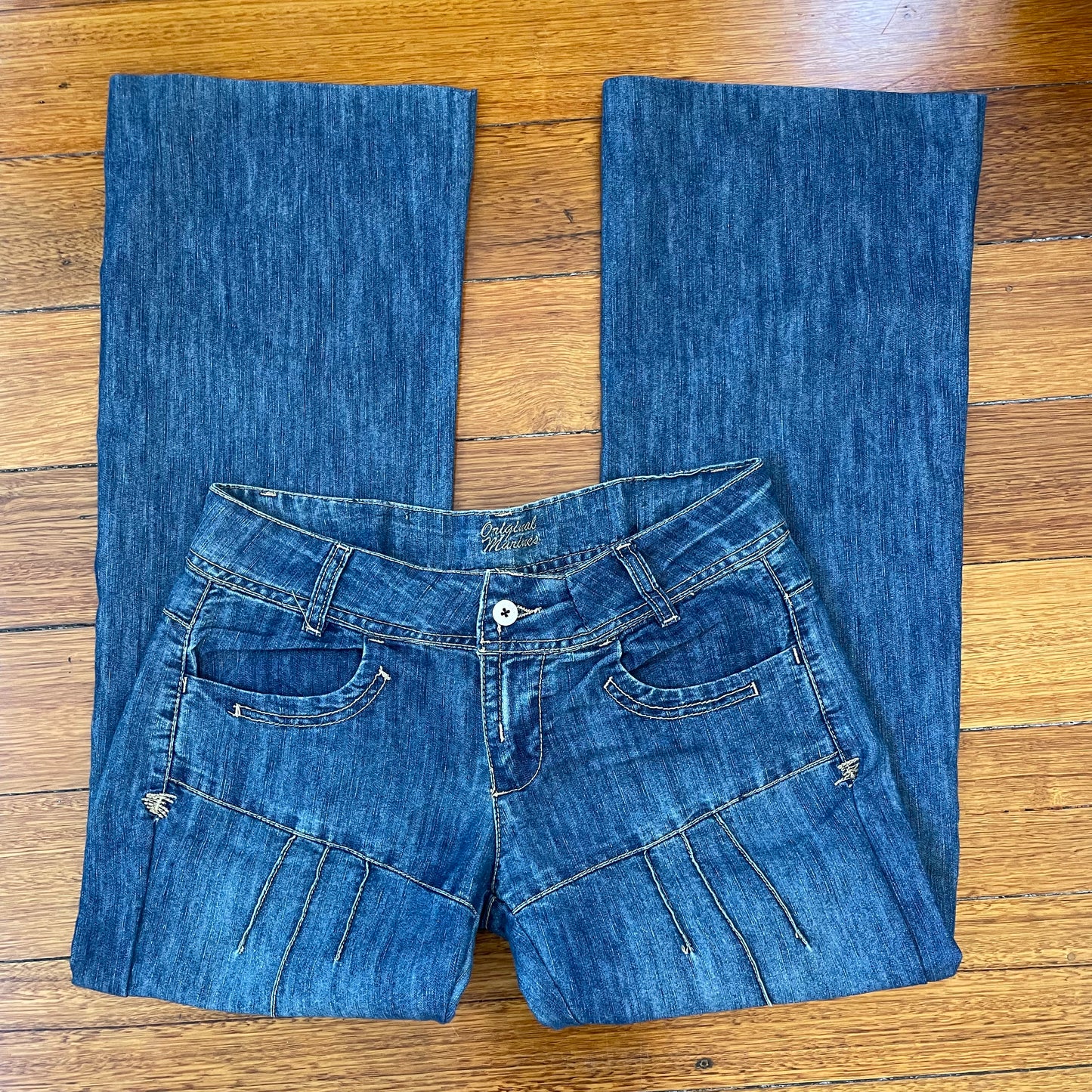 low rise wide leg jeans