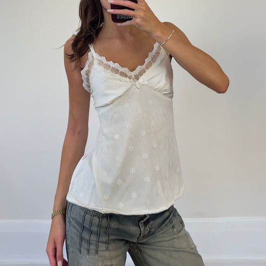 white lace cami