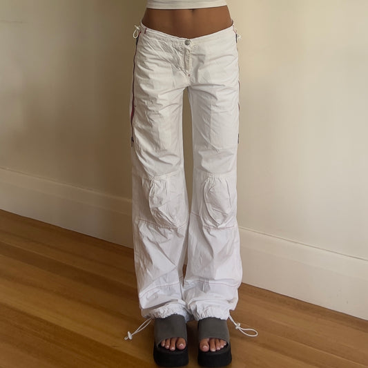y2k white baggy pants