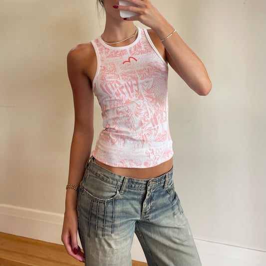 vintage rare Evisu graphic tank
