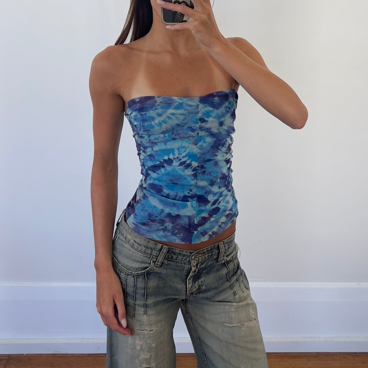 graphic mesh bandeau