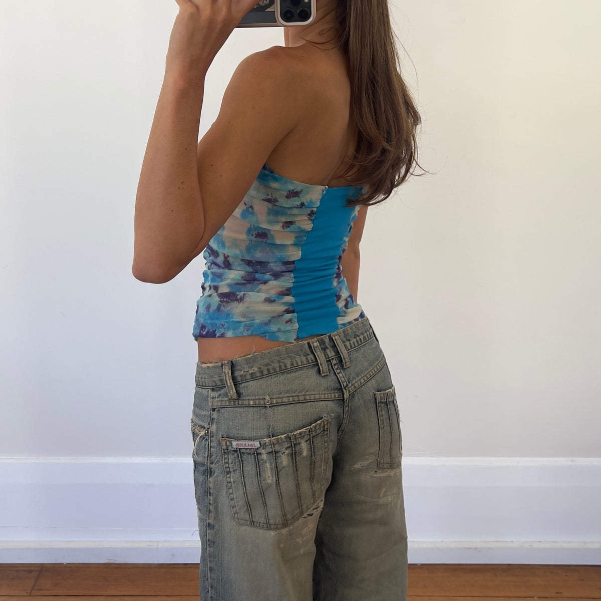 graphic mesh bandeau