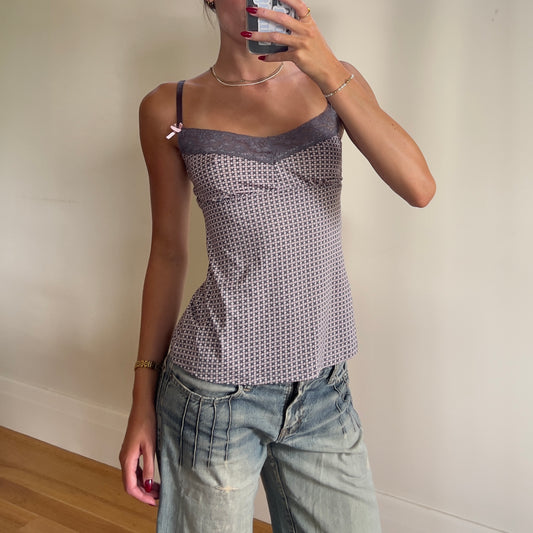 y2k printed cami
