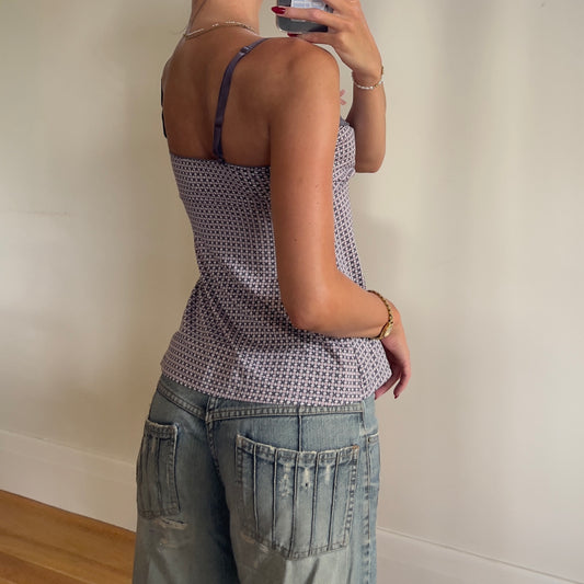 y2k printed cami