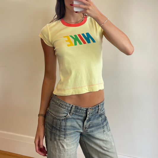 y2k Nike baby tee