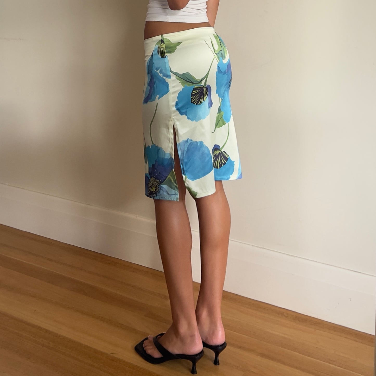 floral midi skirt