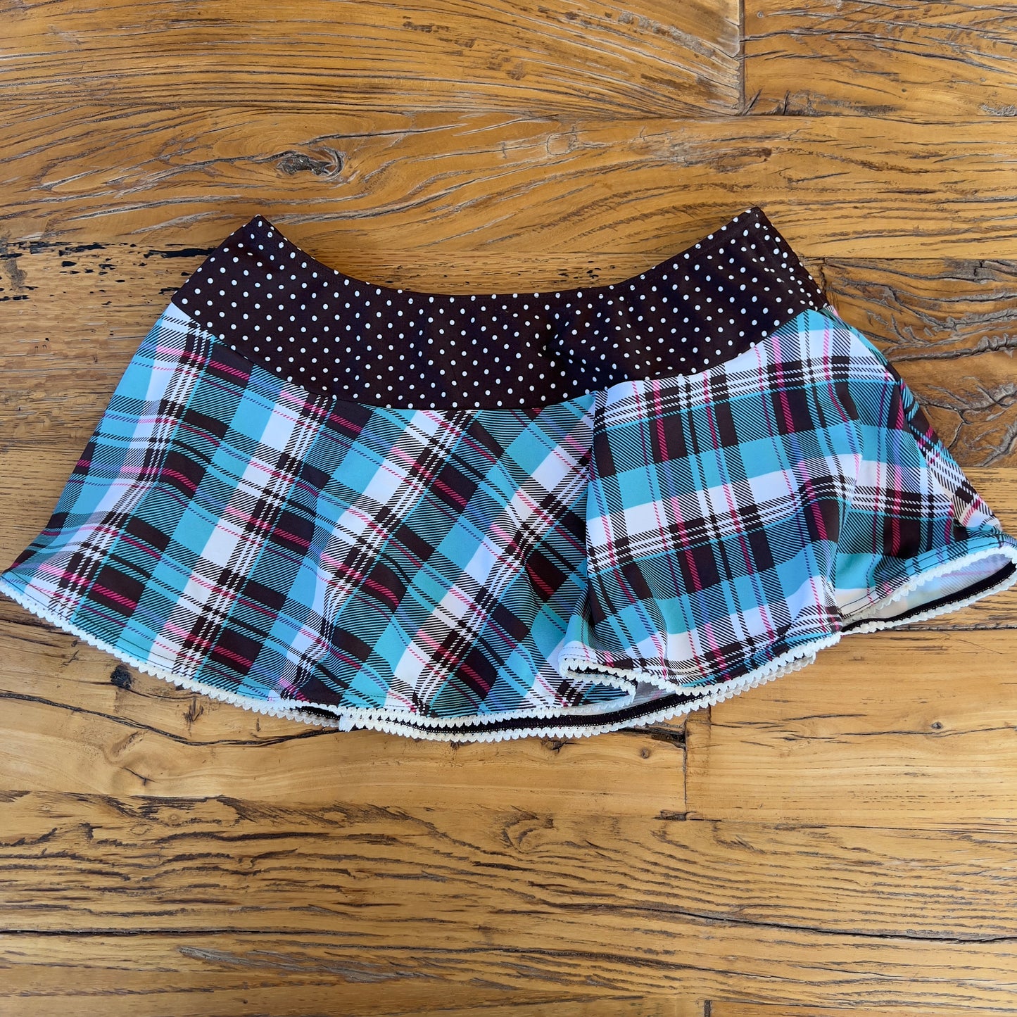 y2k plaid mini skirt
