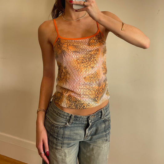 y2k orange cami