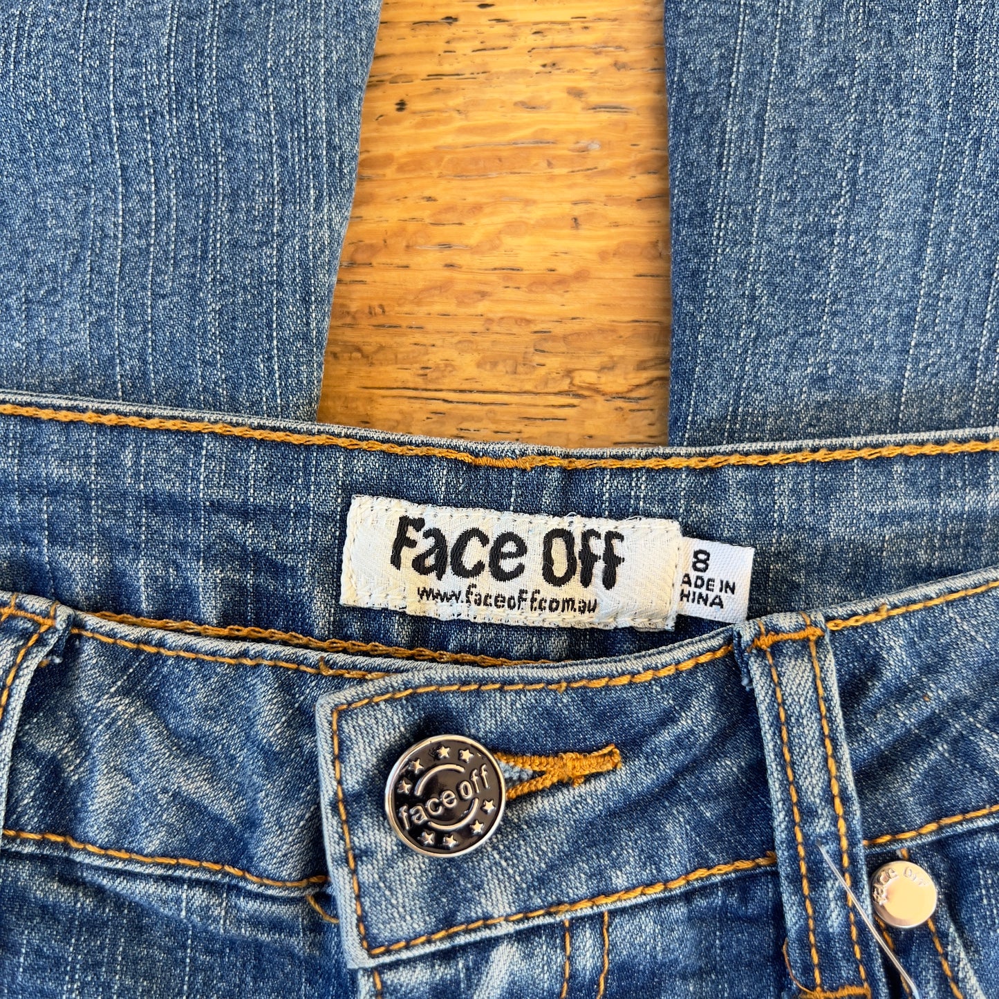 y2k deadstock Face Off jeans
