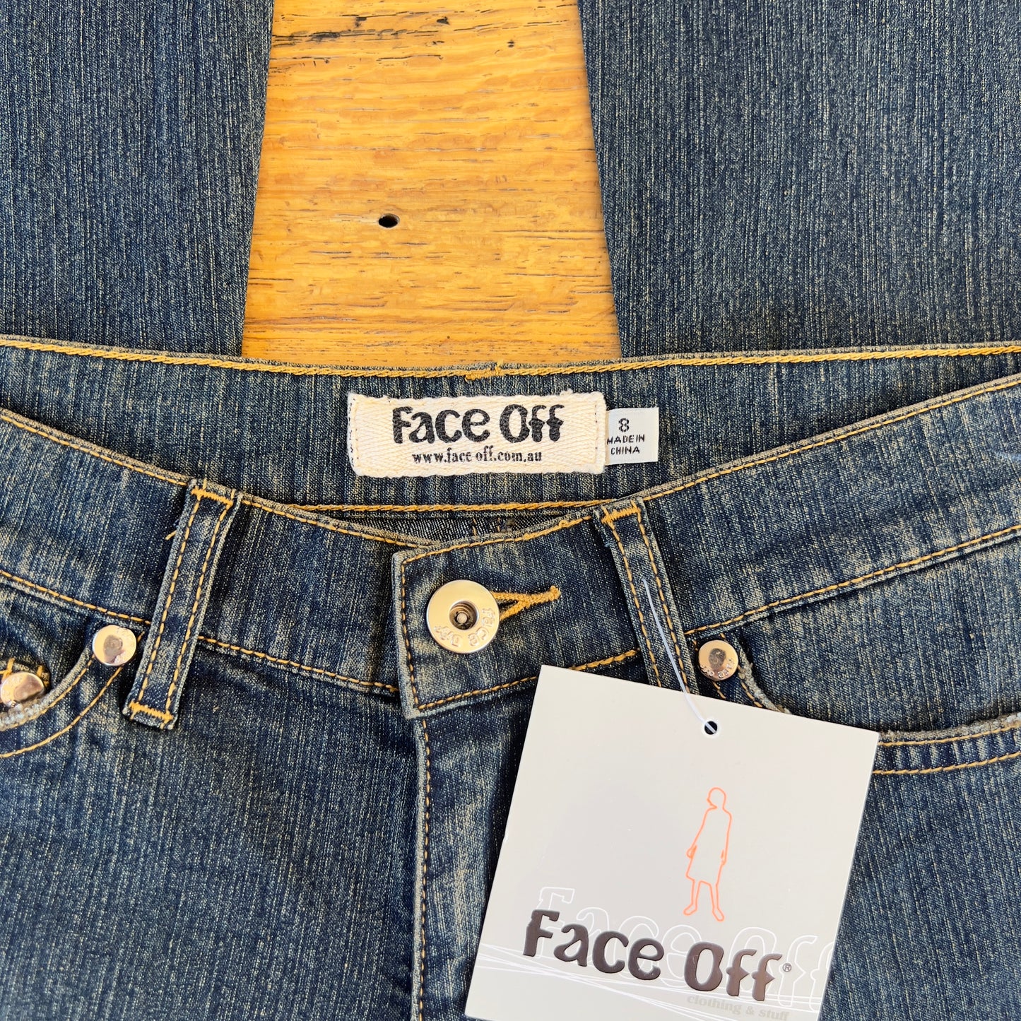 y2k deadstock Face Off jeans