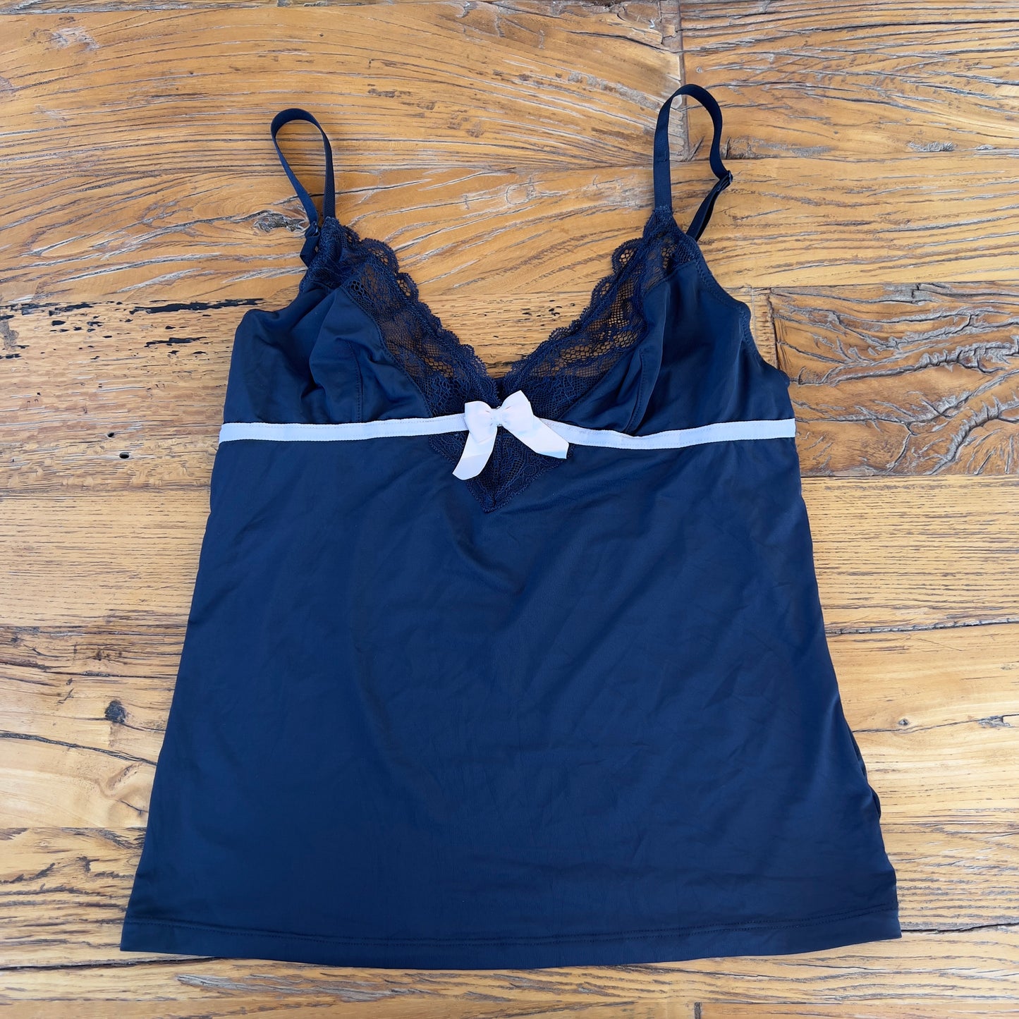 y2k navy cami