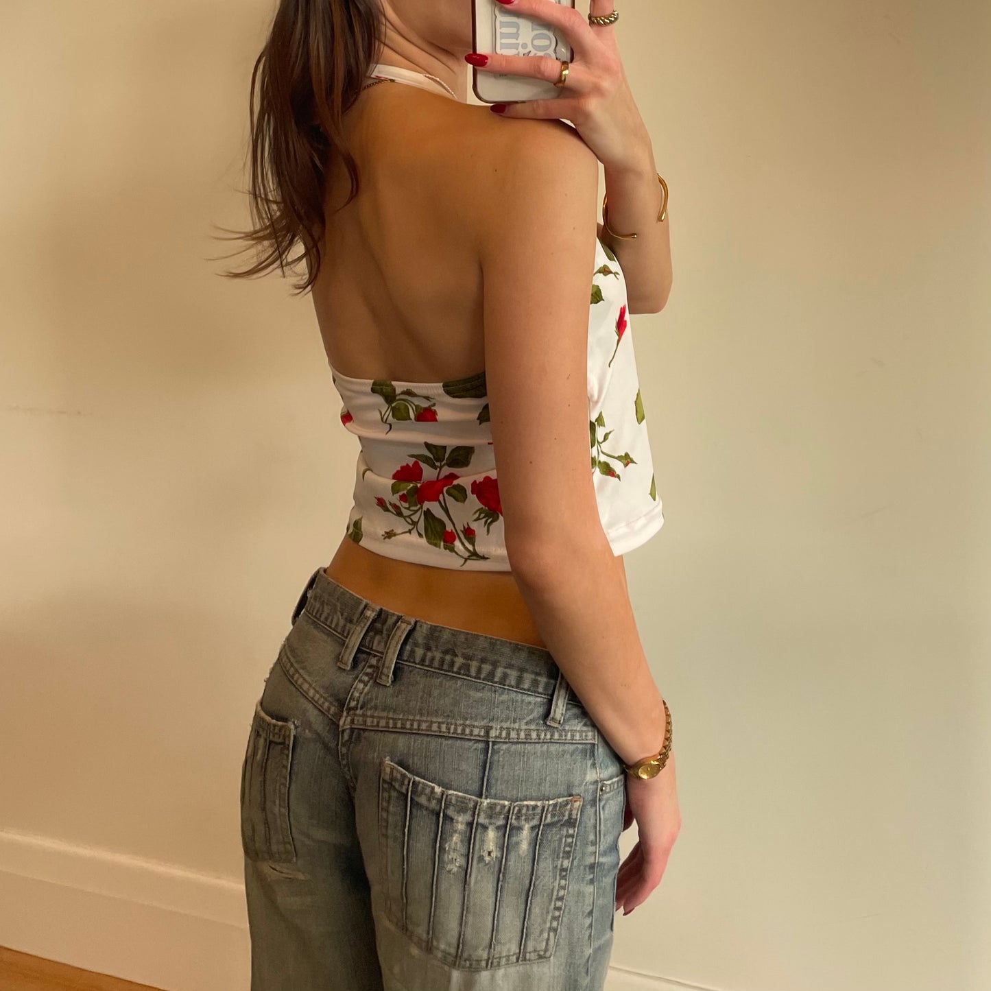 floral halter top