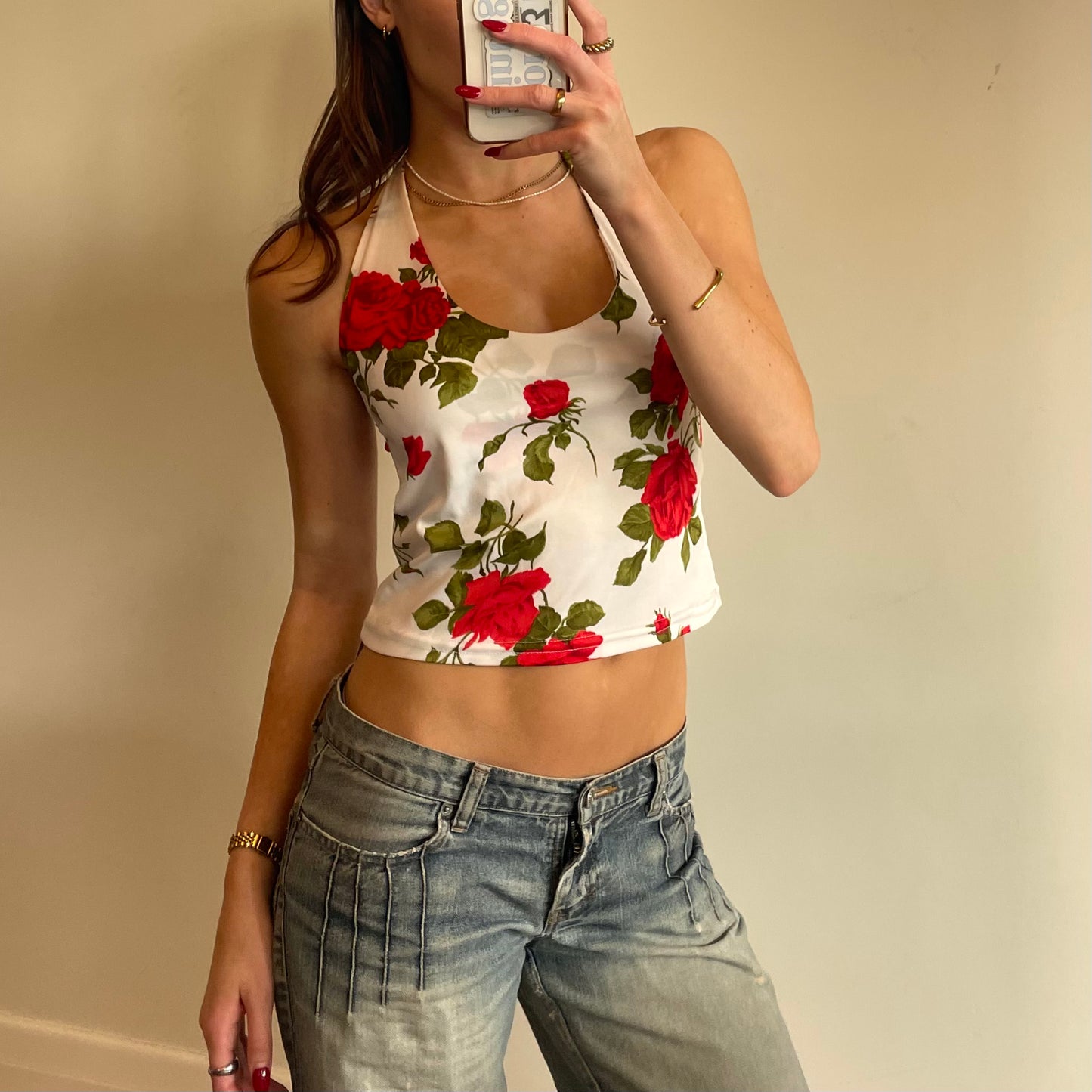 floral halter top