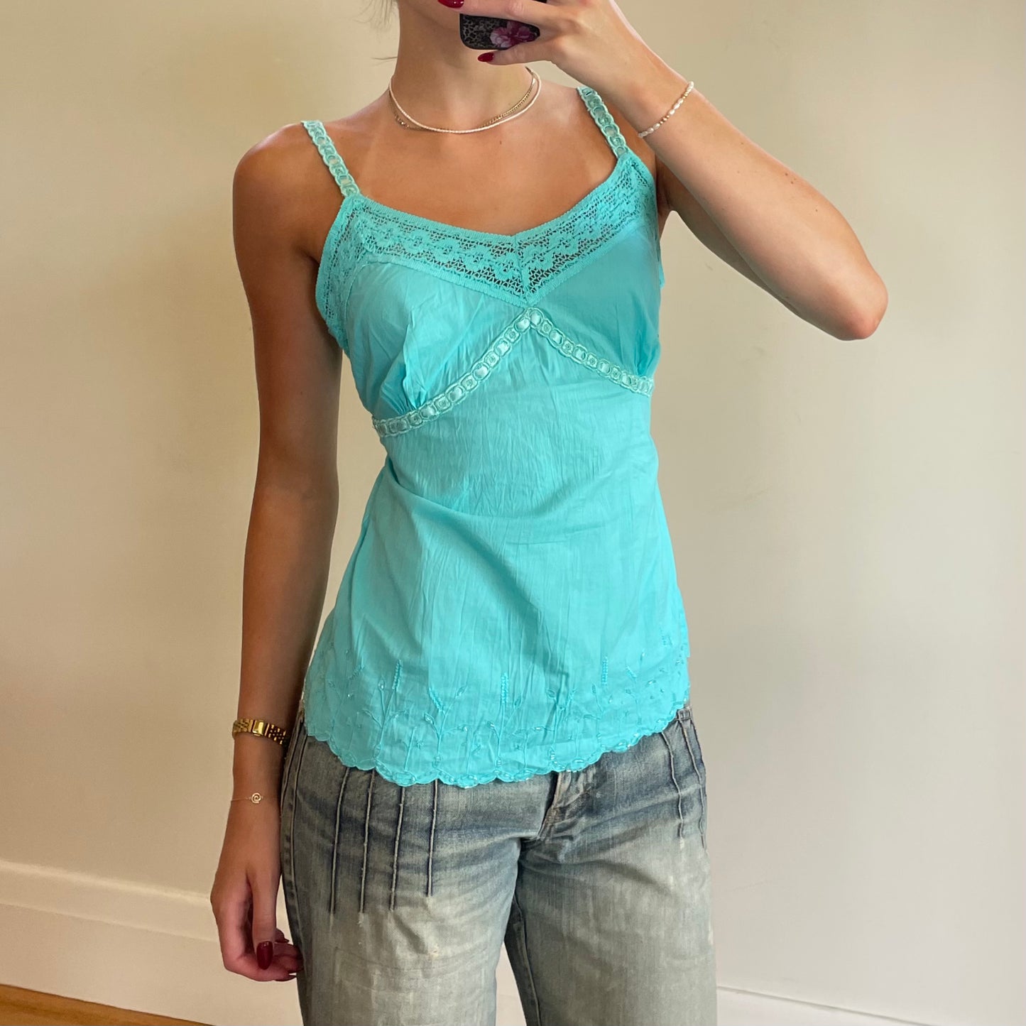 aqua tie-up cami