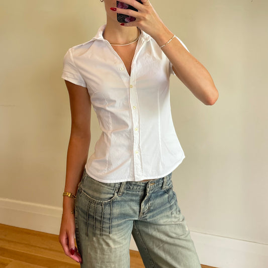 white button up shirt
