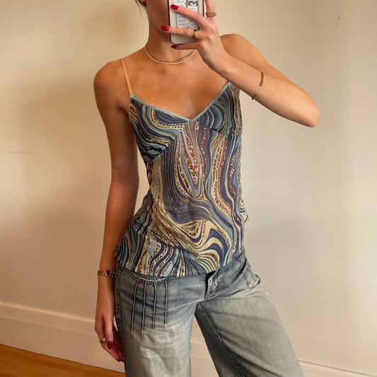 swirly print cami