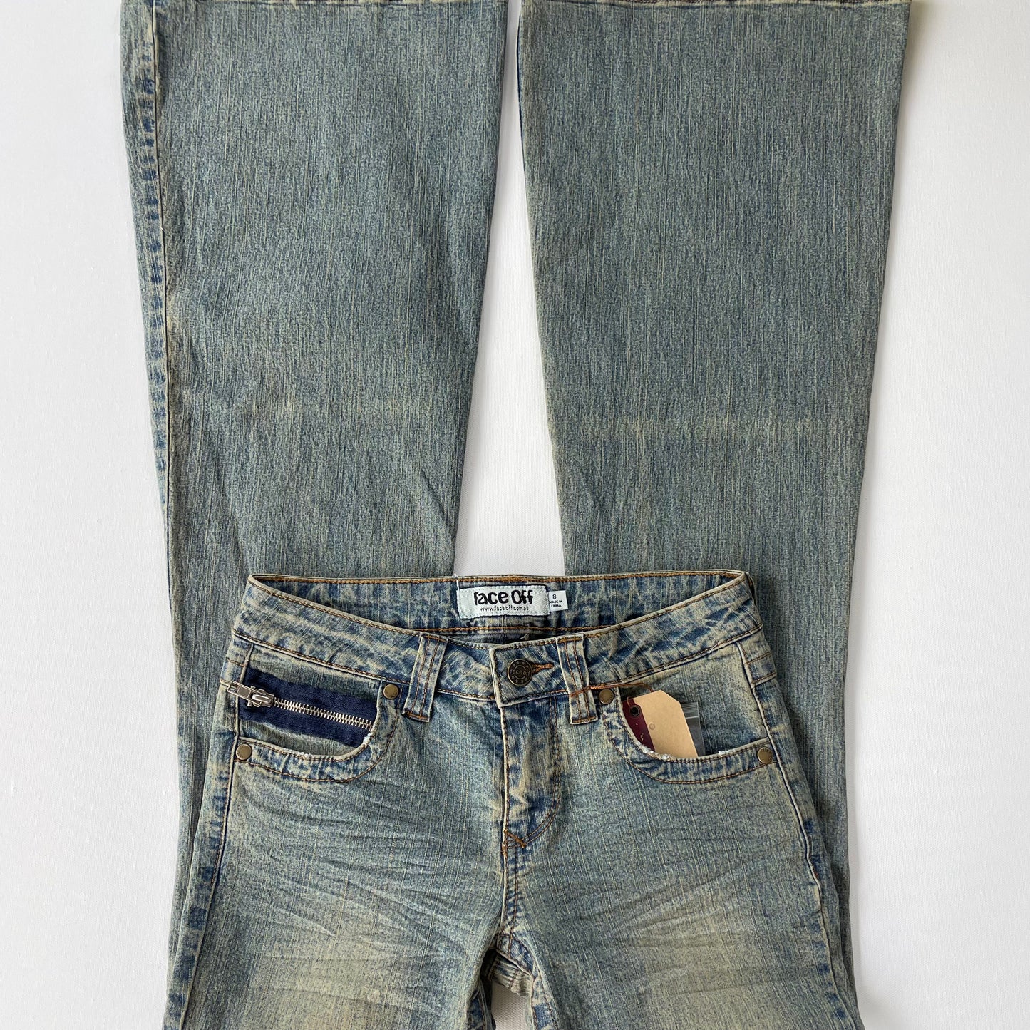 y2k deadstock Face Off jeans