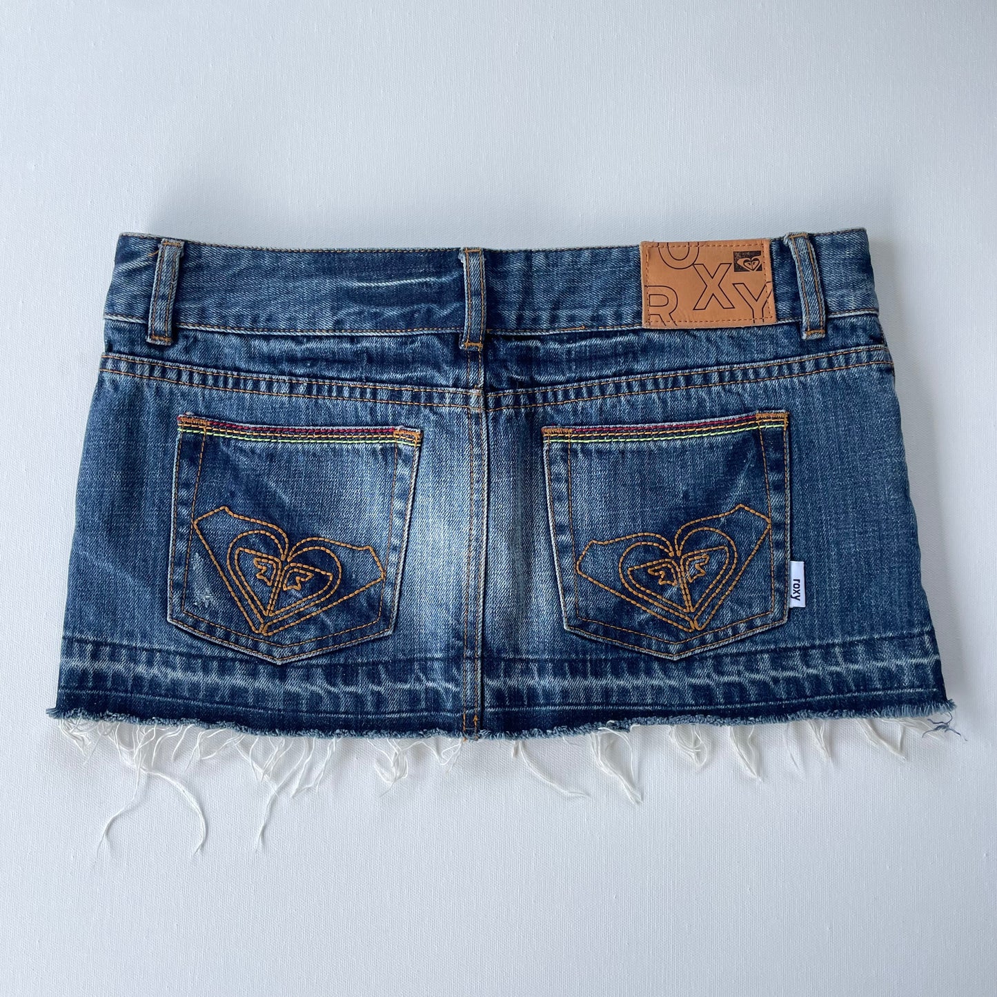 y2k Roxy denim mini skirt