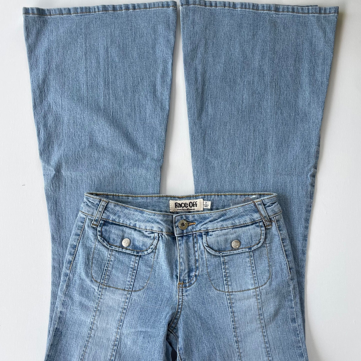 y2k deadstock Face Off jeans