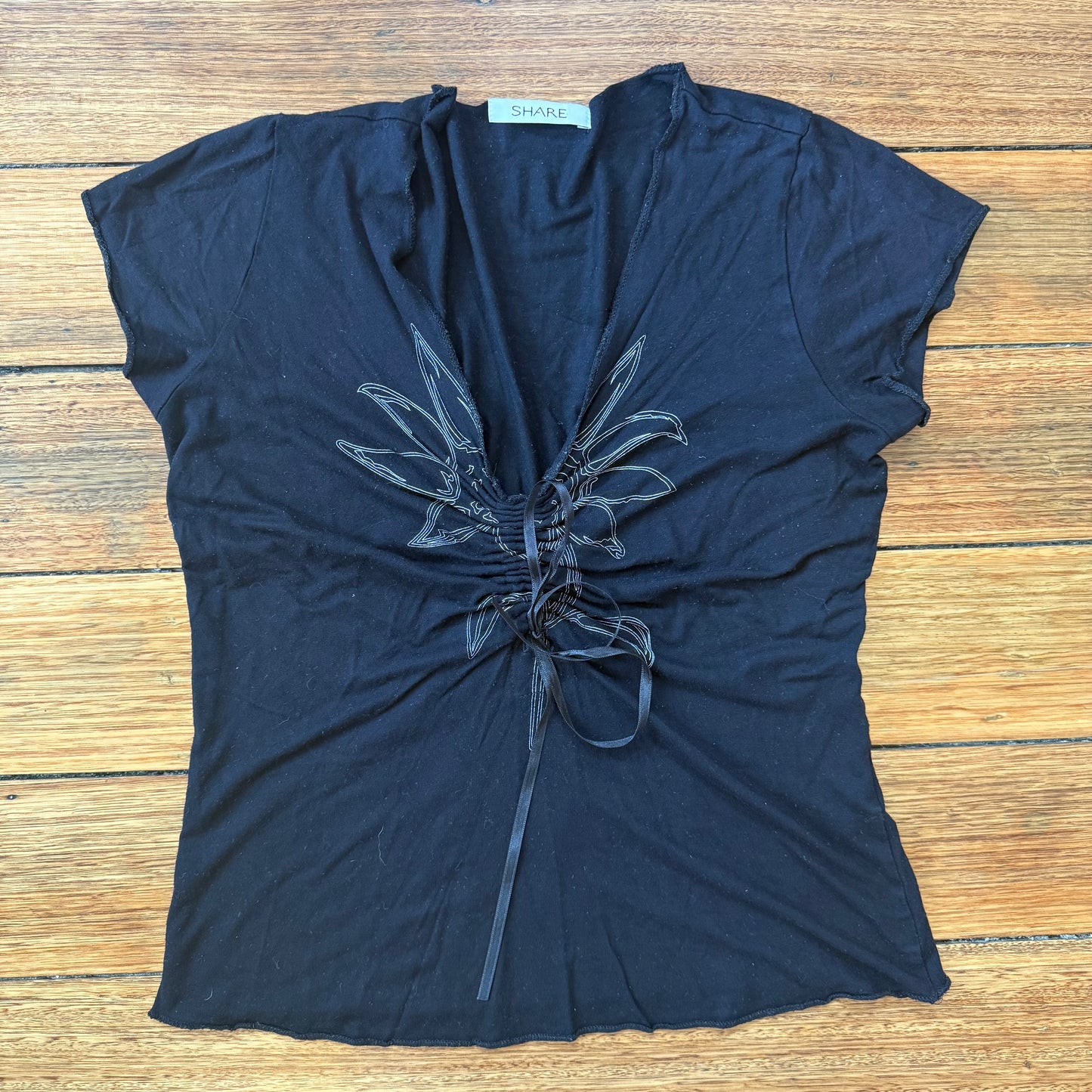 graphic black tee