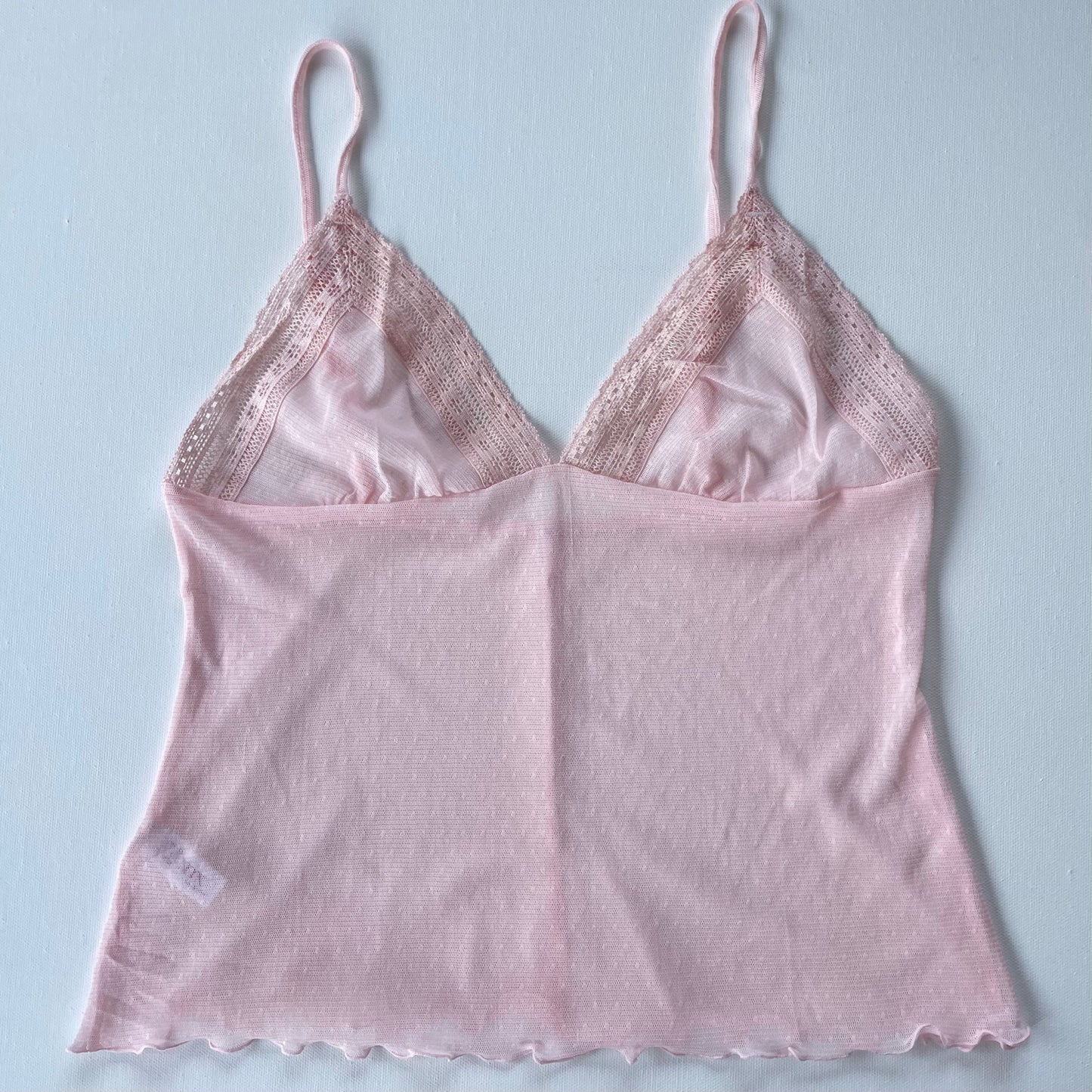 baby pink sheer cami