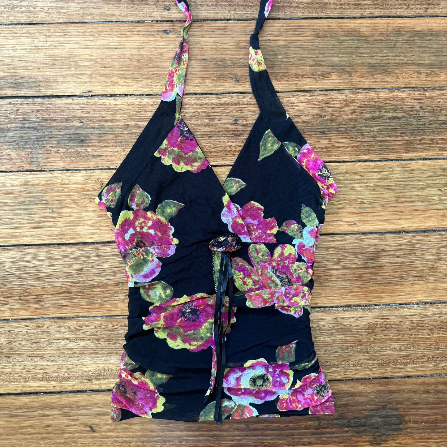 floral halter top
