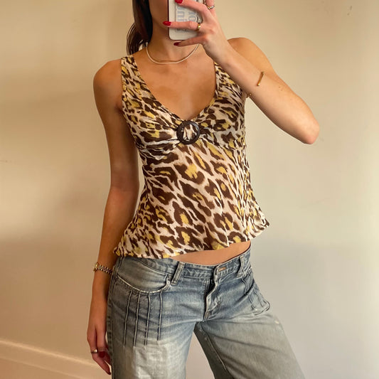 leopard print cami